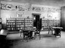 View: u03003 Part of Hillsborough Junior Library showing the mural, Hillsborough Library, Middlewood Road, Hillsborough Park