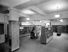 View: u03007 Interior of the extension at Hillsborough Library, Middlewood Road, Hillsborough Park. Opened 3rd December, 1929, cost ú1,772. Formerly Hillsborough Hall and built in the 18th century.