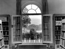 View: u03010 View of Hillsborough Park through window at Hillsborough Library, Middlewood Road, Hillsborough Park