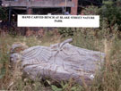 Hand carved bench at Blake Street Nature Park, Upperthorpe