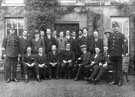 Group including Revd. William Baker outside Handsworth Rectory