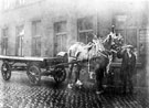 Decorated horse drawn cart belonging to Thomas W. Ward