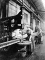 Women workers with drilling equipment at Thomas W Ward