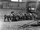 Decorated Horses at Thomas W Ward, Albion Works, Savile Street