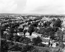 Elevated view showing Brinkburn Drive (foreground) and Abbeydale Road South (centre)