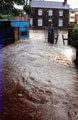 Cowley Lane, Chapeltown, after the Blackburn Brook burst its banks after heavy rainfall