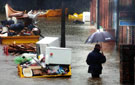 Falding Street, Chapeltown after floods caused by heavy rainfall