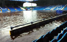 Sheffield Wednesday football ground following flooding caused by heavy rainfall