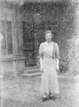 Unidentified lady outside Meersbrook Bank School