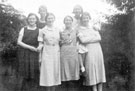 Schoolgirls of Meersbrook Bank School, lower 6th Arts class