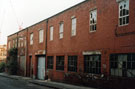 Derelict Steel File and Tool Works, Malinda Street at the junction with Sudbury Street looking towards Hoyle Street