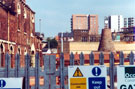 Hollteck Company (UK) Ltd, Foundry Division, Spartan Works, Malinda Street on the left, looking towards Daniel Doncaster and Sons Ltd cementation furnaces, Hoyle Street