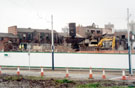 Building works starting at the rear of former Hollteck Co. UK Ltd., Spartan Works, Malinda Street from Hoyle Street 