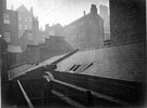 View over the rooftops of property on Castle Street looking towards the Wharncliffe Hotel, King Street (left)