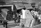 Fire Department, special  service call to a traffic accident in Duke Street showing Nos. 10, J.W. Bradshaw, fruitier; 8, E. Parkins Ltd., butcher and 6 Duke Street Post Office