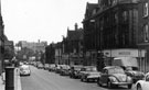 Glossop Road approaching Hounsfield  Road during evening rush hour 