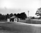 Bus terminus, Ecclesall Road South with Silver Hill Nurseries, Knowle Lane in the background