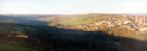 Panoramic Stannington and Roscoe Plantation from Bole Hill Recreation Ground with Bole Hill Road and  Reaps Wood left