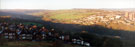 Panoramic view of Stannington and Roscoe Plantation (right) from Bole Hill Recreation Ground with Bole Hill Lane (foreground); St. Anthony Road and Bole Hill Road (left) and Reaps Wood centre