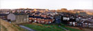 Panoramic view of Cocked Hat Cottages, Bole Hill Lane from Bole Hill Recreation Ground with St. Anthony Road visible centre and Toftwood Road in the background