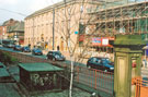 Job Centre, West Street, with the former Morton's scissor works under scaffolding