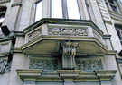 Carved detail, Halifax Building Society, No. 55 Surrey Street dated 1894