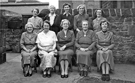 Back Row, Mrs. Morton; Mrs. Harrop; Mrs. Langley; Mrs. Conboy; Mrs. Boden front row; Mrs. Bailey; Miss. Hopkinson; Mrs. Horner; Miss. Colley and Miss. Bailey, Teachers at Highfield Special School