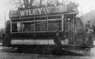 Darnall tram, with driver Herbert Hunt