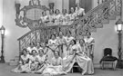 Miss Florrie Barker of Norton (seated front row far left) in costume for an Amateur Dramatic performance