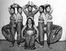 Miss Florrie Barker of Norton ( 2nd from right) and other performers in costume for an Amateur Dramatic performance 