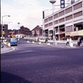 Furnival Gate from The Moor. Grosvenor House Hotel, right