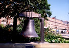 View: v00396 Bochum Bell near the Peace Gardens, Pinstone Street in background