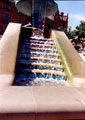 View: v00424 Fountain and waterfall, Peace Gardens