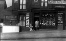 189, Ellesmere Road, confectioners and ice cream vendors, Mr Christian H. Kars (owner of business) in doorway