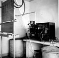 Compressor in the dairy of Middlewood Dairy Ices owned by Theodore Bangert, 474, Middlewood Road