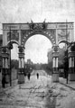 View: v00657 Decorative arch on Glossop Road to celebrate the royal visit of Edward VII and Queen Alexandra