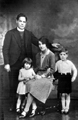 Rev. Sydney Maycock with Florence, Kenneth and Dorothy