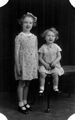 Jean (standing) and Doreen (seated) Hazell