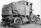 Sewer Flushing Lorry, pre 1914 due to hard tyres and bulb horn