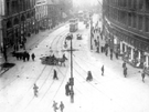 Elevated view of High Street from Coles corner, Foster's Buildings, right, Telegraph and Star Buildings, left