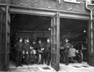 Firemen at Rockingham Street Fire Station