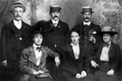 John (extreme left) and Clara (centre) Else, possibly with other members of the Else family