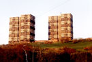 Talbot (left) and Cliffe (right) Blocks, Kenninghall Mount, Park Grange Road, Norfolk Park, prior to demolition