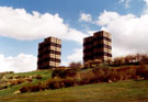 Talbot (left) and Cliffe (right) Blocks, Kenninghall Mount, Park Grange Road, Norfolk Park, prior to demolition