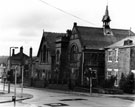 Sharrow Lane Methodist Church from Wostenholm Road. Rock House, right