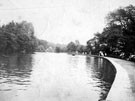 Endcliffe Park Boating Lake, previously the dam belonging to the Holme (Second Endcliffe) Grinding Wheel