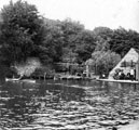 Endcliffe Park Boating Lake with Holme (second Endcliffe) grinding wheel on the far right