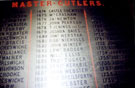 List of some of the earlier Master Cutlers, Large Banqueting Hall, Cutlers Hall, Church Street