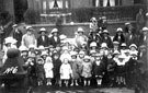 Whitsuntide gathering, possibly on Station Road, Darnall