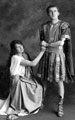 Jack Hawkins and Mary Walton of the Sheffield Shakespeare Players appearing as Portia and Brutus